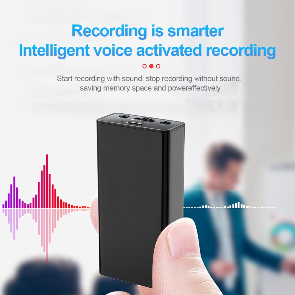 900-hour Small Sound Activation Recorder, 8G-64GB Audio Recorder ...