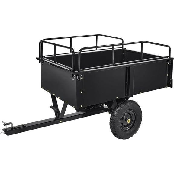 900 lbs Heavy-Duty Steel Dump Cart