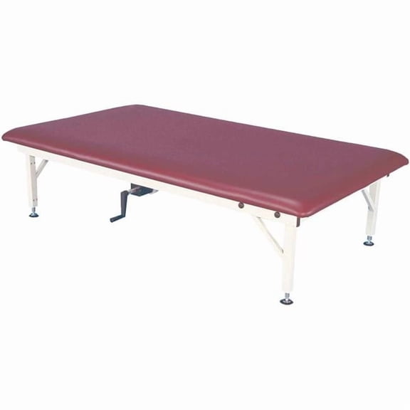 900 lbs Manual Bariatric Hi-Low Steel Mat Platform Table - 84 x 48 x 20-30 in.