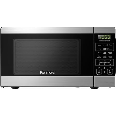 900-watt Countertop Microwave Oven, 0.9 Cubic Feet, Stainless Steel