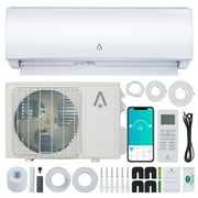 9000 BTU Smart Mini Split AC/Heating System 19 SEER Split Inverter Air Conditioner, Cools Rooms up to 450 Sq. Ft, with Pre-Charged Condenser, Heat Pump & Installation Kit, 115V