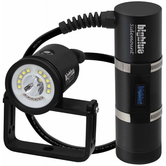 9000 Lumen Wide Beam + 2600 Lumen Spot Beam - Sidemount Canister