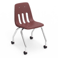 thumbnail image 1 of 9000 Series 18" 4-Leg Mobile Chair with Casters, 1 of 1