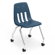 9000 Series 18" 4-Leg Mobile Chair with Casters