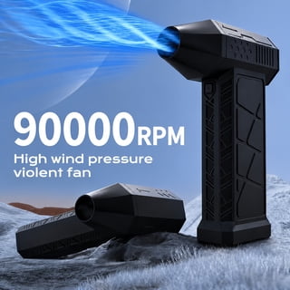 90000 RPM Super Turbo Fan High-Power Brute Force Fan USB-C Fast Charging Adjustable Wind Power Rechargeable Air Blower Suitable for Computer Cleaning Car Cleaning And Dust Removal Leaf Blowing