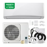9000BTU Mini Split Air Conditioner& Heater, 17 SEER2 Energy Saving 115V AC Units Cools Rooms up to 450 Sq. Ft White