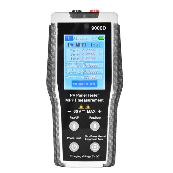 9000D For Solar Panel Tester, 5-800W MPPT Power Analyzer With 2.8" TFT Display, Photovoltaic Multimeter For Voltage Current Curve Tracking, Data Storage