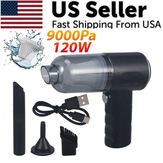 9000Pa Upgrade Car Vacuum Cleaner Small Mini Wireless Handheld Rechargeable Mini