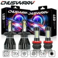 thumbnail image 1 of 9003 H4 H11 H9 LED Dual Beam Headlight Fog Light Bulbs 4x For Honda Ridgeline 06-14，CHUSYYRAY, 1 of 13