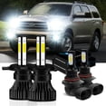 thumbnail image 1 of 9003/H4 Led Headlight Bulbs for 2001-2005 2006 2007 Toyota Sequoia Low and High Beam+9006 Fog Bulbs Kit, 1 of 9
