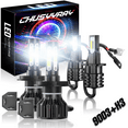 thumbnail image 1 of 9003 LED Headlight + H3 Fog Light Bulbs Combo 4pc For Mazda Protege 2001 2002 2003，CHUSYYRAY, 1 of 13