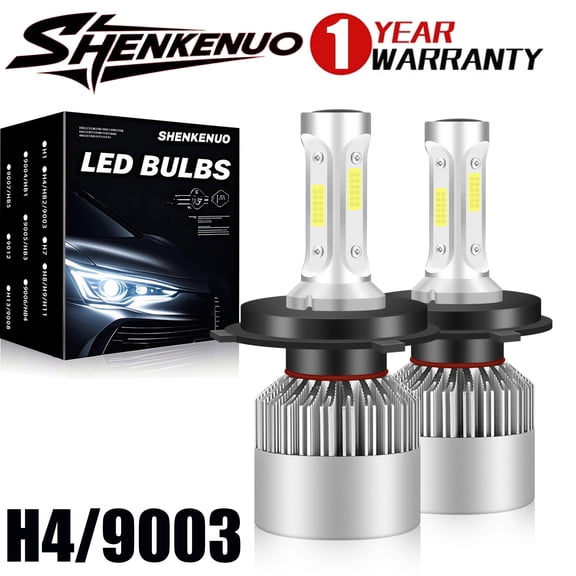 9003 LED Headlights Bulb For 1999-2002 Chevy Tracker High Low Beam Set 6000K White Easy Installation