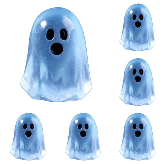kjfeif 100pcs Halloween Figures Luminous Small Little Resin Figurines To Hide Tiny Statue for Halloween Party Favors Dollhouse Decorations Toys