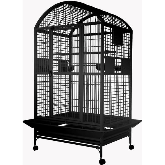 9003628 Black Dome Top Bird Cage, by A&E Cage Company