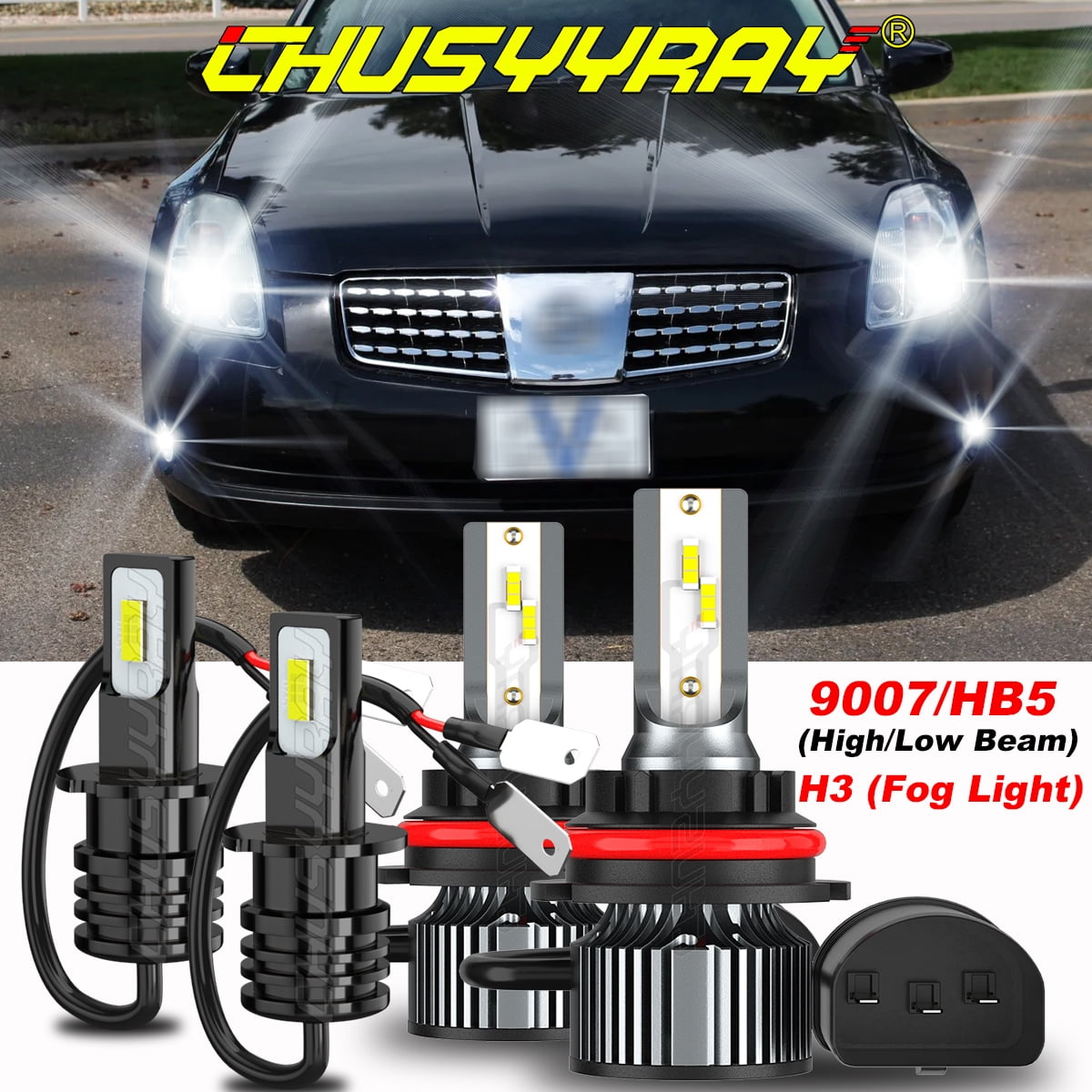 9004/HB1 Fog Light Bulbs - Long-Lasting Replacement Bulbs For Vehicle Fog Lights