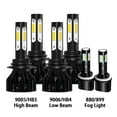 thumbnail image 1 of 9005 9006 880 LED Combo Headlight Fog Light Kit High Low Beam Bulb White 6000K 6pcs,k9, 1 of 13
