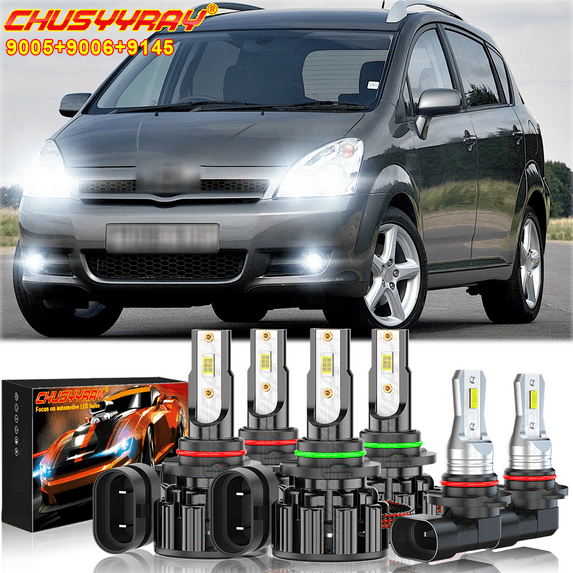 9005+9006+9145 For Ford Expedition 03-06 LED Headlight Fog Light Combo 6x Bulbs Kit CHUSYYRAY