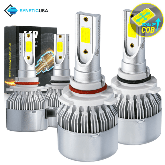 9005+9006 Combo 200W 20000LM CREE LED Headlight Kit High & Low Beam Light Bulbs