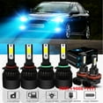 thumbnail image 1 of 9005 9006 H11 Headlights Kit,for Mitsubishi Lancer 2008-2017 8000K Ice Blue LED High Beam Low Beam,6pcs, 1 of 9