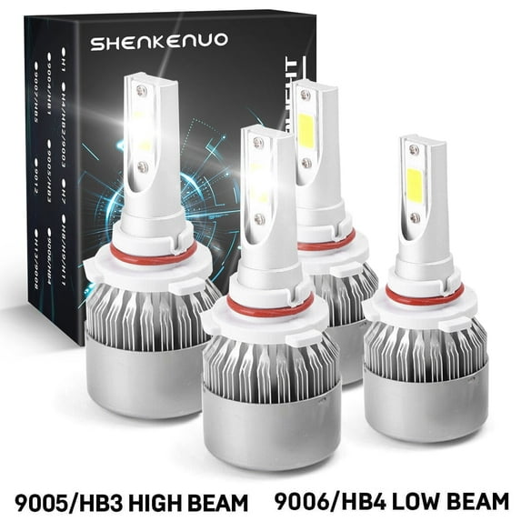 9005 9006 High&Low Beam for Chevy Silverado 1500 1999-2006 Led Headlight Bulbs 4pcs