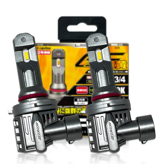 9005 9006: IPF E154HFBW Effecter 2400K JDM Yellow Compact LED Bulbs | Pack of 2