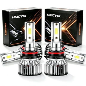 9005 9006 LED Headlight Bulbs Combo for 2006-2010 Jeep Commander High Low Beam Set 32000LM 200W Total 6500K Cool White Halogen Upgrade Pack of 4