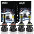 thumbnail image 1 of 9005 9006 LED Headlight Bulbs Combo for High Low Beam Replacement,White,Pack of 4, 1 of 14
