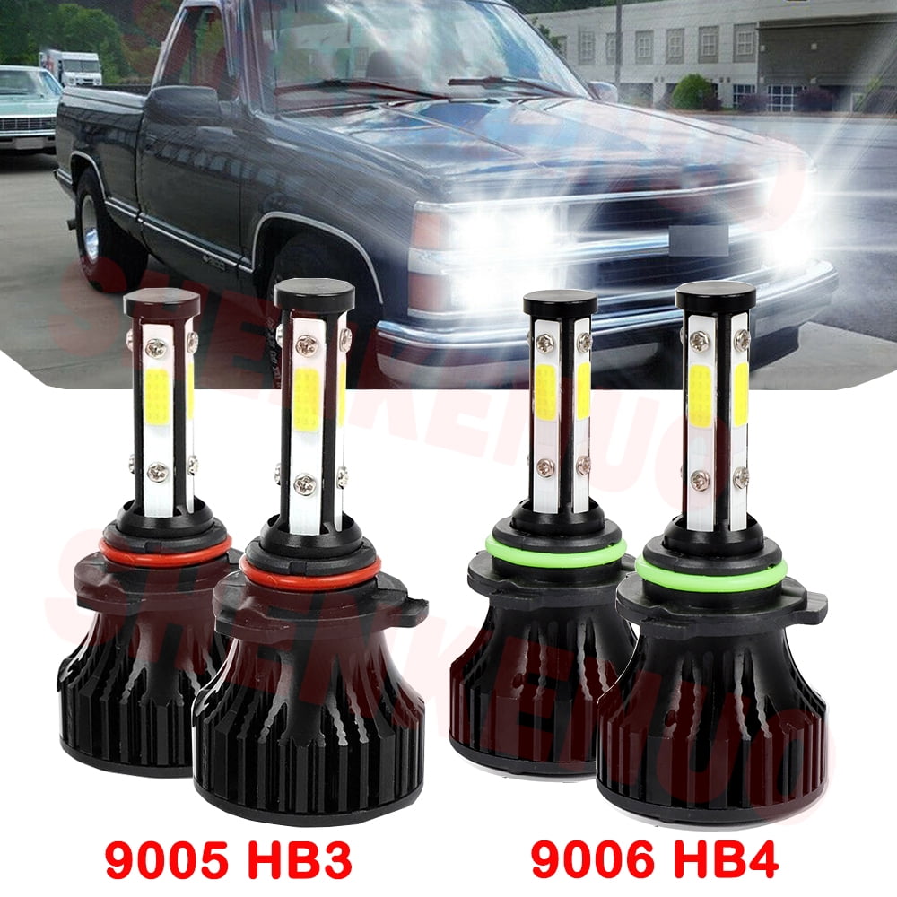 LED Headlights Lights Bulbs 6000k Fit Chevy Silverado 1500 2500 3500 1999-2006