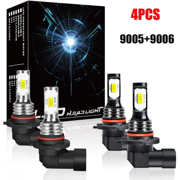 9005 9006 LED Headlight Kit for 1990-2008 Honda Accord DX EX SE EX-L LX