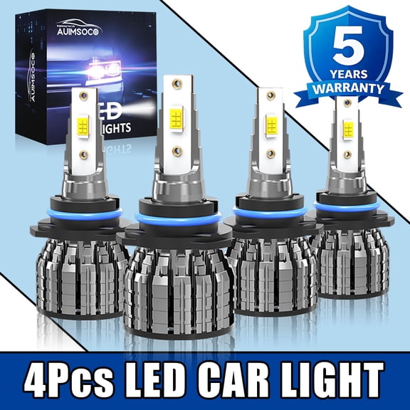 9005 9006 LED Headlights Bulbs FIT 1994-1998 Chevy Silverado Tahoe C10 C/K 1500 300% Brighter Super Bright