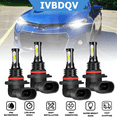 thumbnail image 1 of 9005 9006 LED Headlights Combo For Toyota Corolla 1993-1997 High Low Beam Bulbs Kit 4Pcs 50W 6000K White, 1 of 11