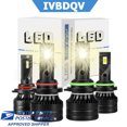 thumbnail image 1 of 9005 9006 LED Headlights Kit Combo Bulbs 6000K,For Chevy Tahoe 1995-2006 White LED Headlight High/Low lamp Bulbs Combo Kit, 1 of 13