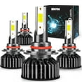 thumbnail image 1 of 9005 9006 LED Headlights Kit Combo Bulbs 8000K/6000K High Low Beam Super Bright, 1 of 15