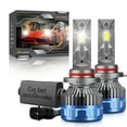 thumbnail image 1 of 9005 Car LED Headlight Bulb, 60W 60000LM 6000K LED Headlight Conversion Kit, 12000rmp Speed Cooling Super Bright Waterproof High and Low Beam Bulb, 2 Pack, 1 of 10