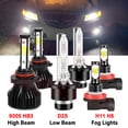 thumbnail image 1 of 9005 D2S High&Low Beam for Acura ZDX 2010 2011 2012 2013 D2S HID Xenon Headlight H11 LED Fog Lights 6pcs, 1 of 10