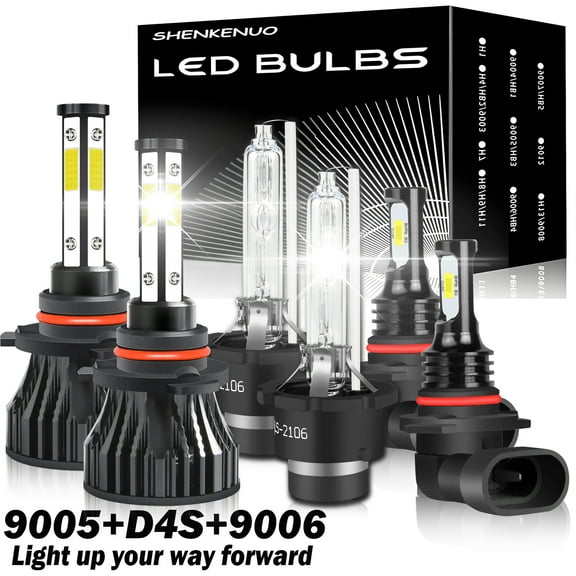 9005 D4S High&Low Beam for Lexus GS430 2005 2006 2007 D4S HID Xenon Headlight 9006 LED Fog Lights 6pcs