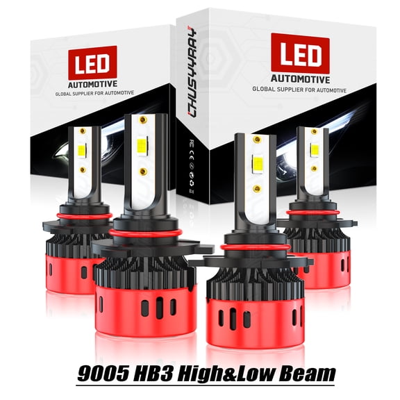 9005/H10/9145 LED Headlight Light Bulbs Conversion Kit 6000K White Pack of 4