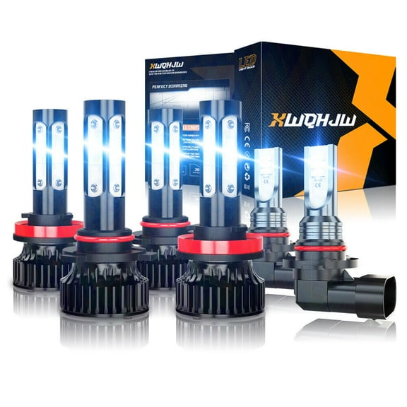 9005 H11 9145 LED Headlight Fog Light Bulb Conversion Kit For Toyota Tundra Standard Cab Pickup 2007-2013