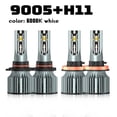 thumbnail image 1 of 9005 H11 Combo LED Headlight High/Low Beam Bulbs 6000K for 2016-2020 Ford Transit 350, 1 of 12