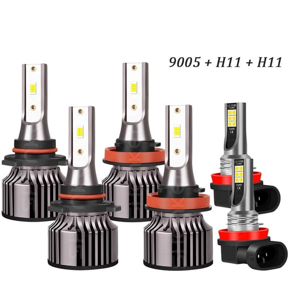 9005+H11+H11 LED Headlight Fog Light Bulbs Kit For Buick Encore 2013 2014-2020