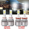 thumbnail image 1 of 9005 H11 High&Low Beam for Chevy Silverado 1500 2007 2008 2009 2010 2011 2012 2013 2014 2015 2019 2020 Led Headlight Bulbs 4pcs, 1 of 11