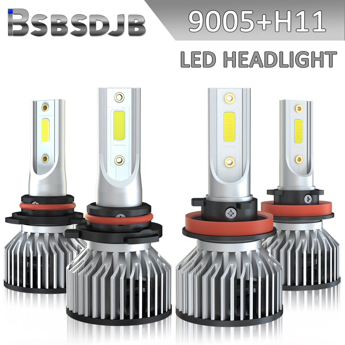 9005 H11 LED Bulbs White Combo Headlight High Low Beam for Peterbilt