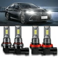 thumbnail image 1 of 9005 H11 LED Headlight Bulbs High/Low Beam for Toyota 4Runner 2006-2020 5000LM 6000K White 4pcs, 1 of 12
