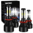 thumbnail image 1 of 9005+H11 LED High/Low Beam Headlight Conversion Kit Combo Light Bulbs70W CSP 6000K White, 1 of 11