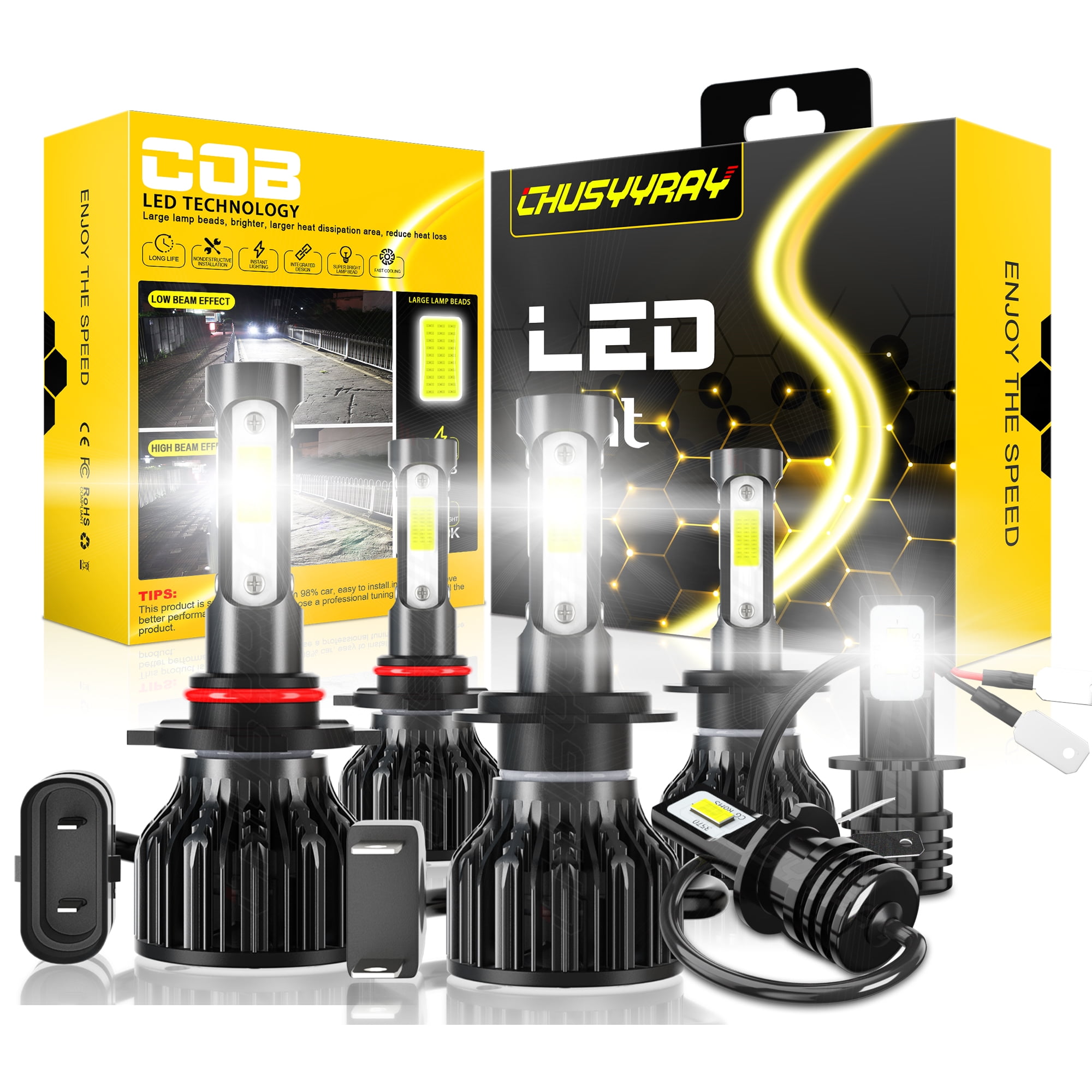 Pack ampoules LED HB3 SUBARU Impreza II Berline (GD) (12.2000 à 06.2009) - 72W