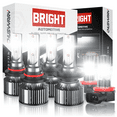 thumbnail image 1 of 9005+H7 Headlight High Low Beam H11 H9 Fog Light Bulbs H8 Combo Kit 6Pcs Easy Installation, 1 of 15