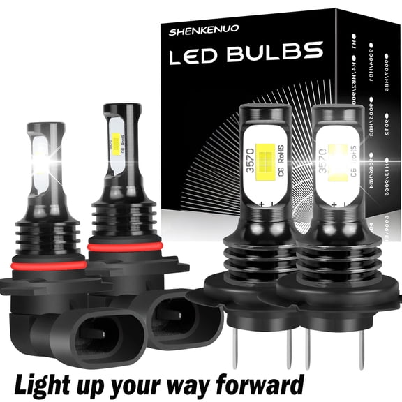 9005+H7 LED Bulbs for Subaru Outback 2005-2014 Headlight High Low Beam Lamp 200% Brighter than Halogen 4pcs