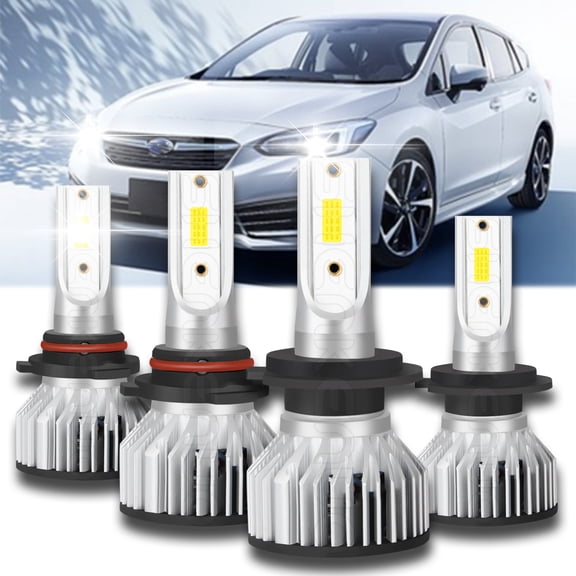 9005 H7 LED Headlight High&Low Beam Bulbs 6000K for Subaru Outback 2010-2014 4pcs