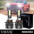 thumbnail image 1 of 9005/HB3 Brightest LED Headlight Bulbs Conversion Kit High Beam Head Lamp 6000K, 1 of 5