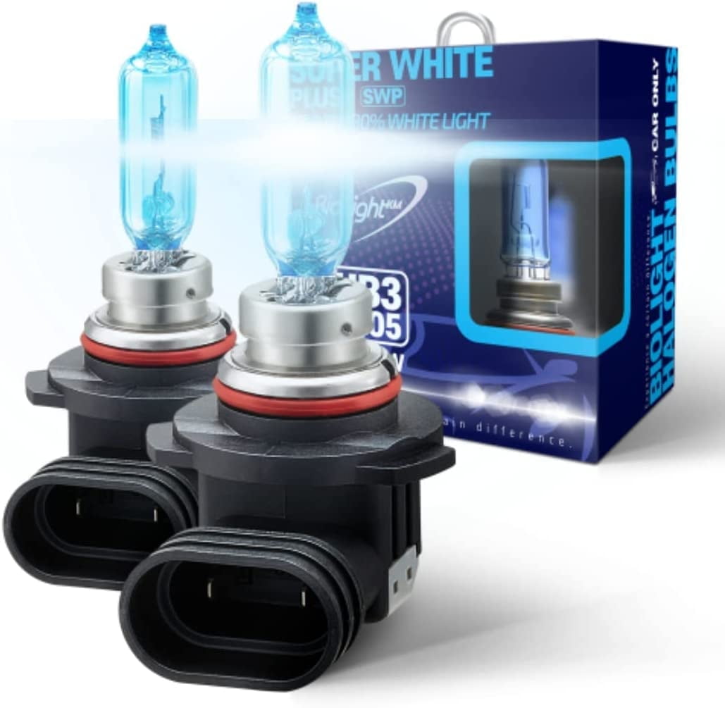 9005(HB3)Halogen 5000K Xenon 180% White Light 12V 60W Headlight Bulb  Pack of 2